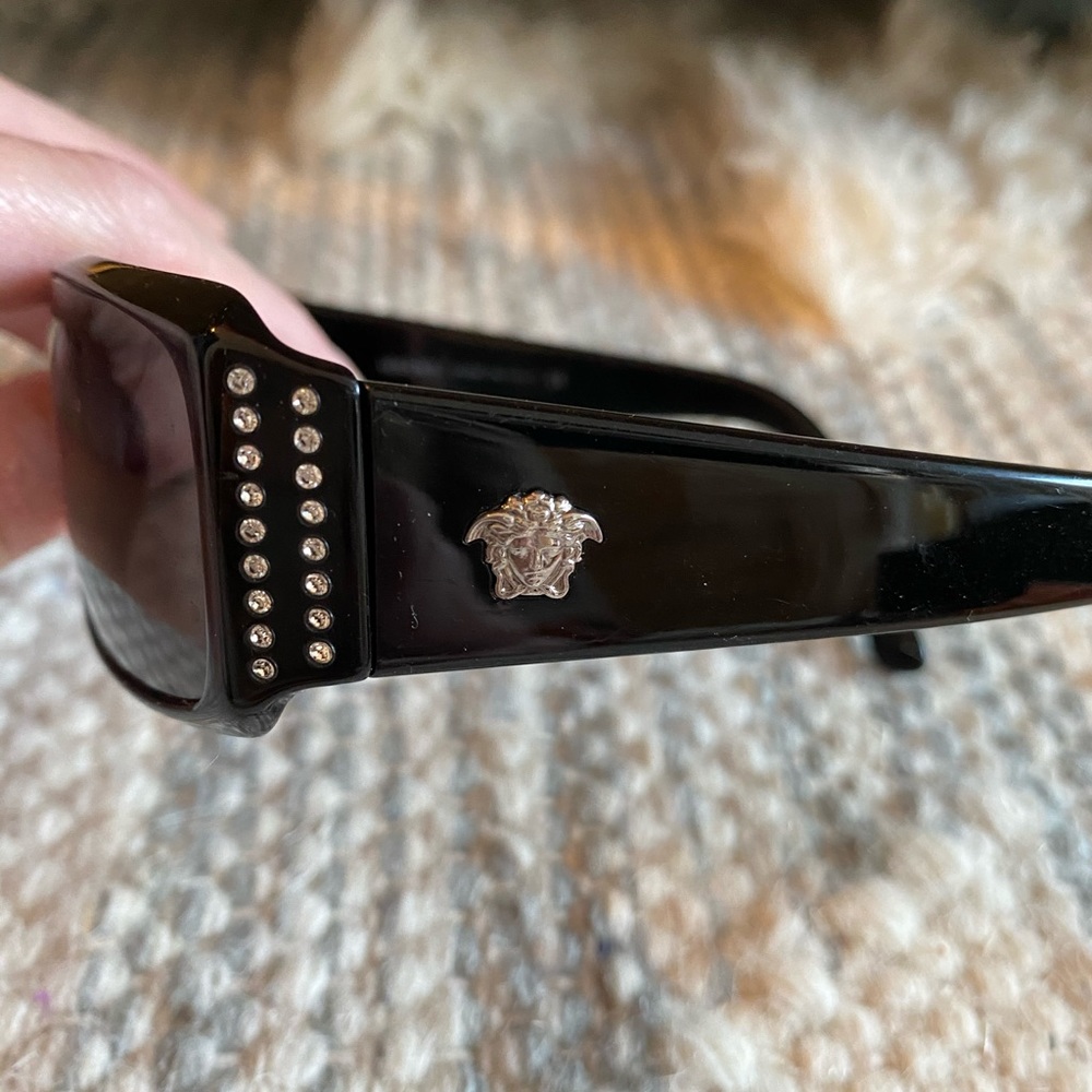 Versace sunglasses with crystal detailing